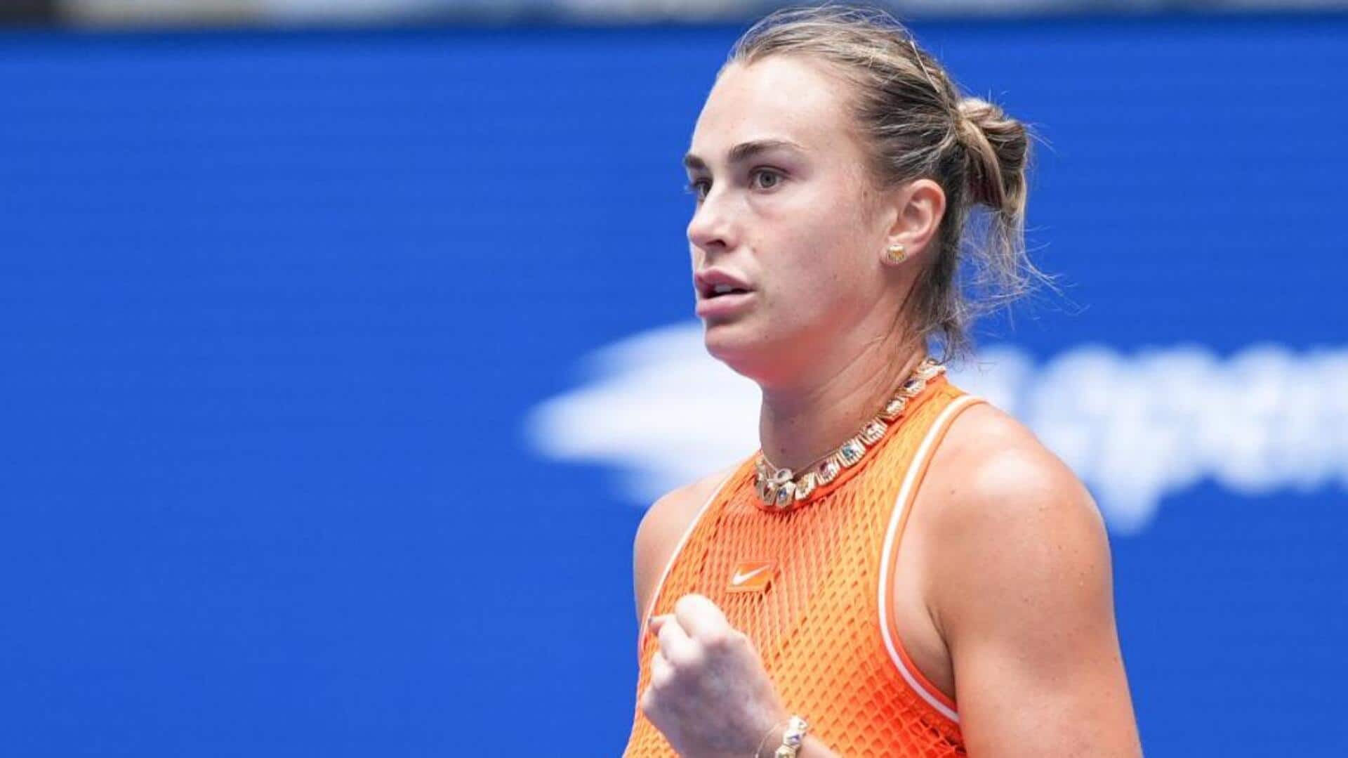 US Open: Defending champion Aryna Sabalenka begins title defense strongly
