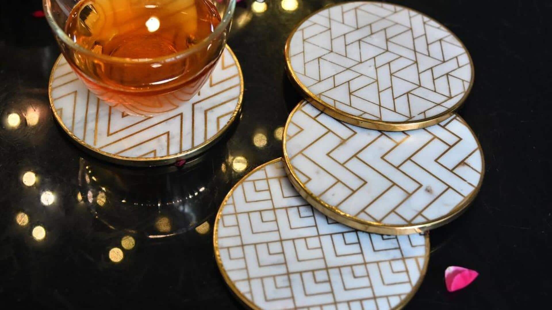 These stone coasters can magically transform your coffee table 
