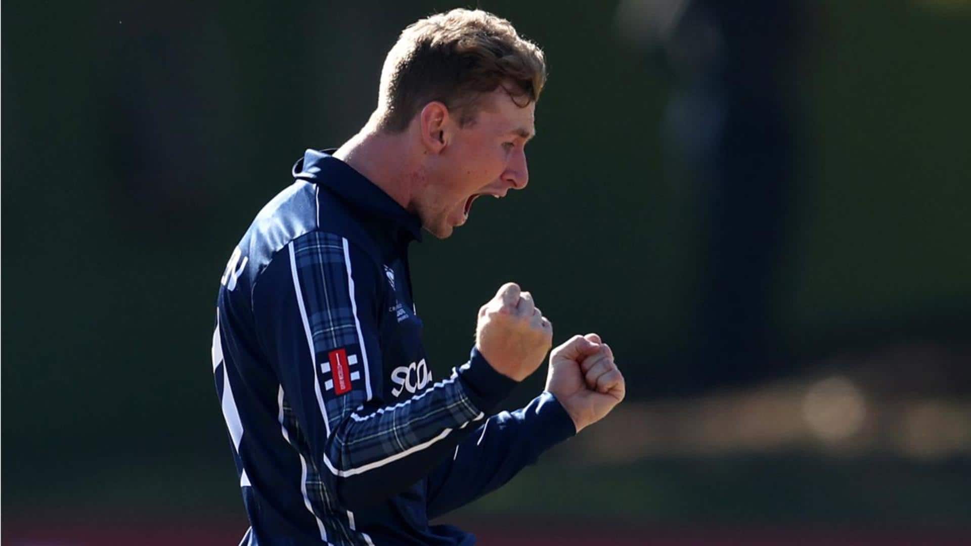 CWC Qualifiers: Scotland's Brandon McMullen hammers his maiden ODI century