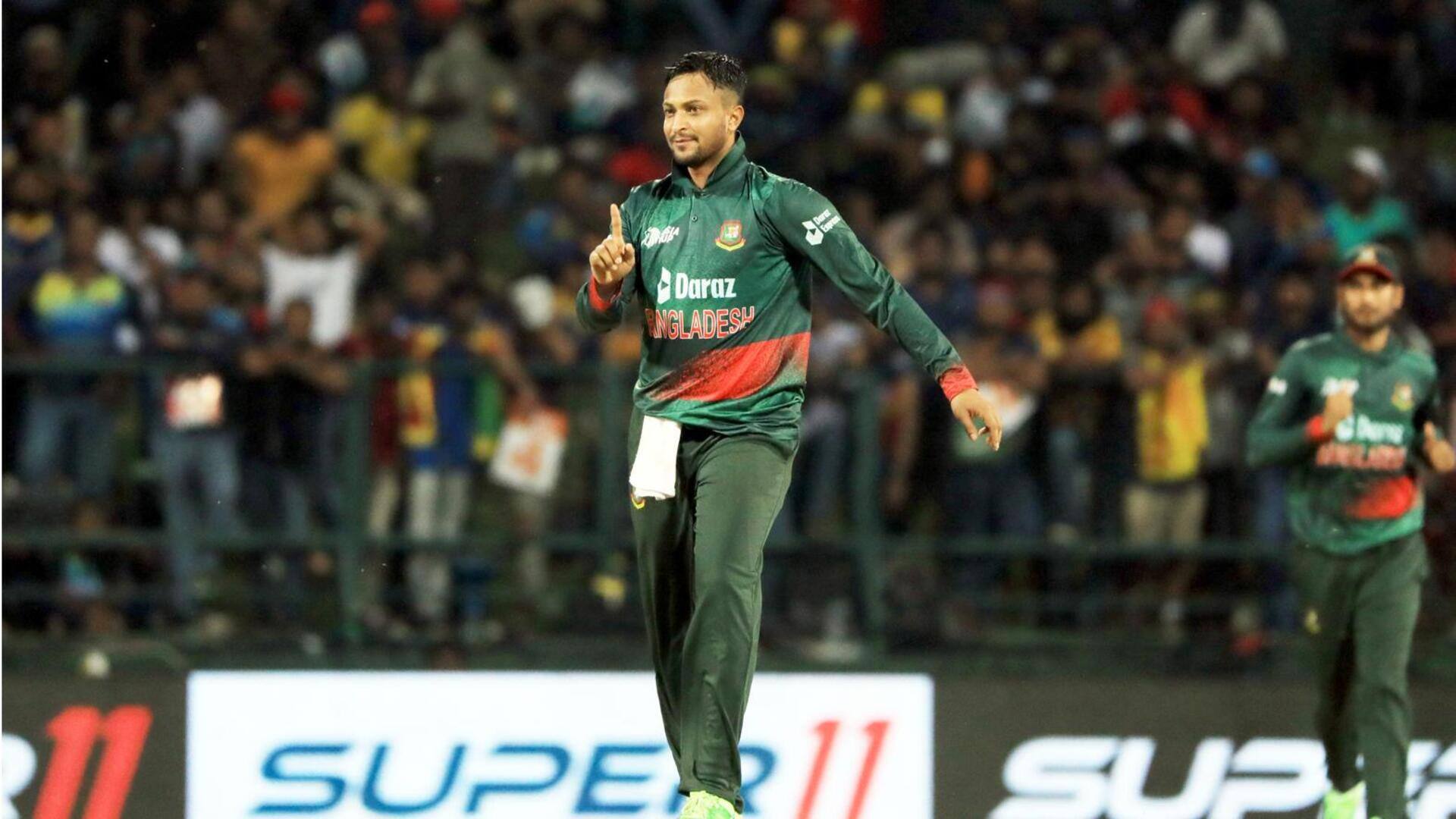 Shakib Al Hasan becomes second-highest wicket-taker among left-arm spinners (ODIs)