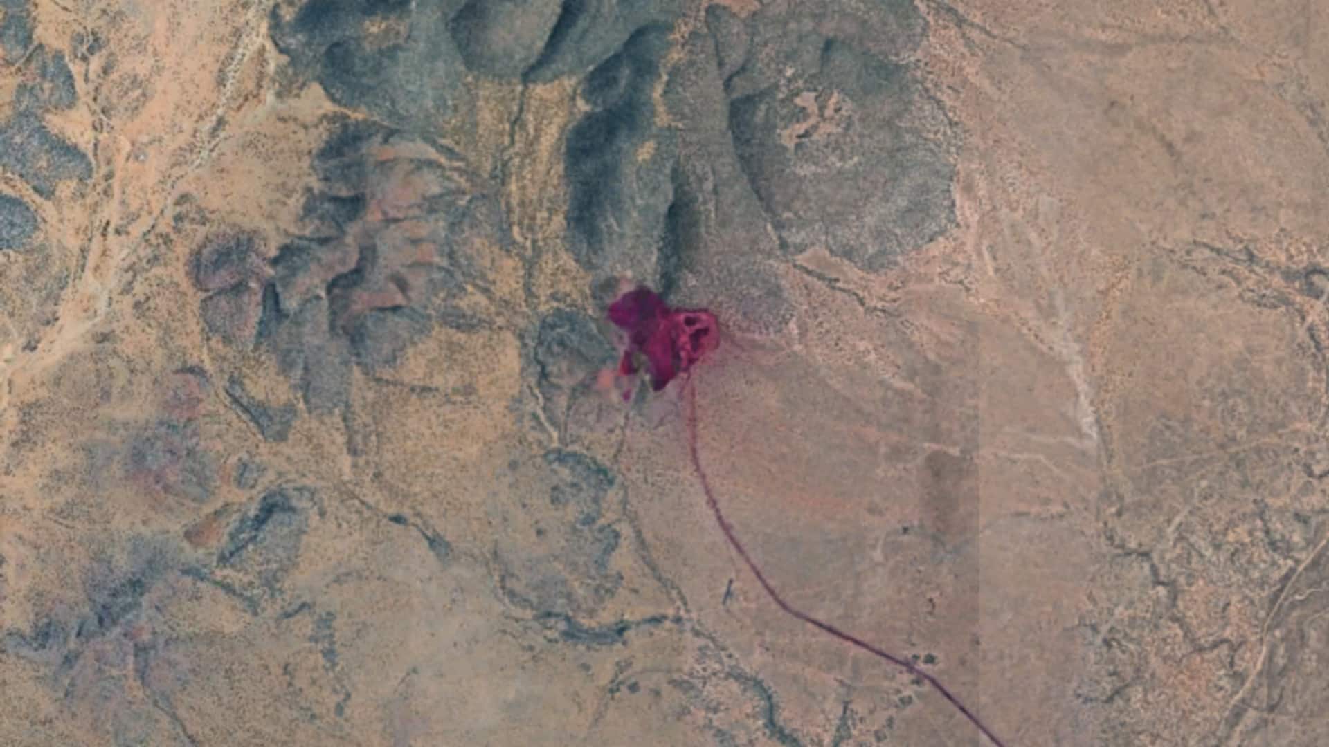 Is an apocalypse coming? Blood-red spot in desert sparks fears