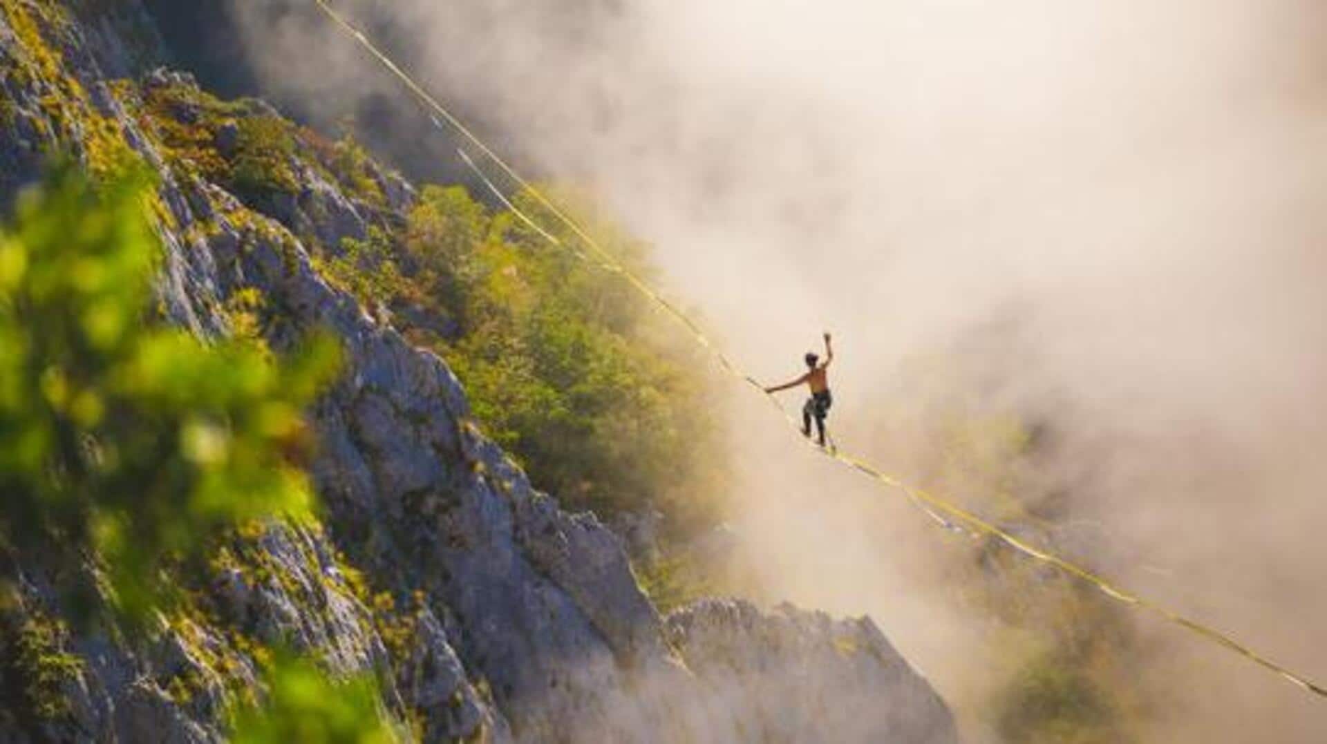 This highlining experience is out of this world! 