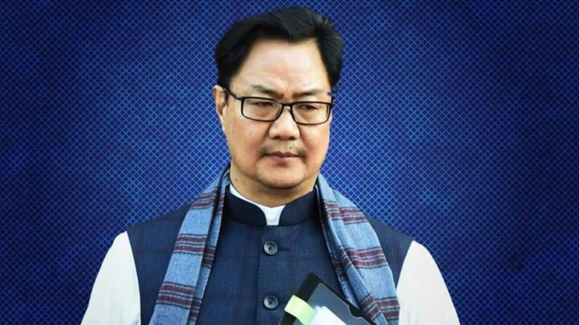 Only negotiations can resolve Manipur conflict: Kiren Rijiju 