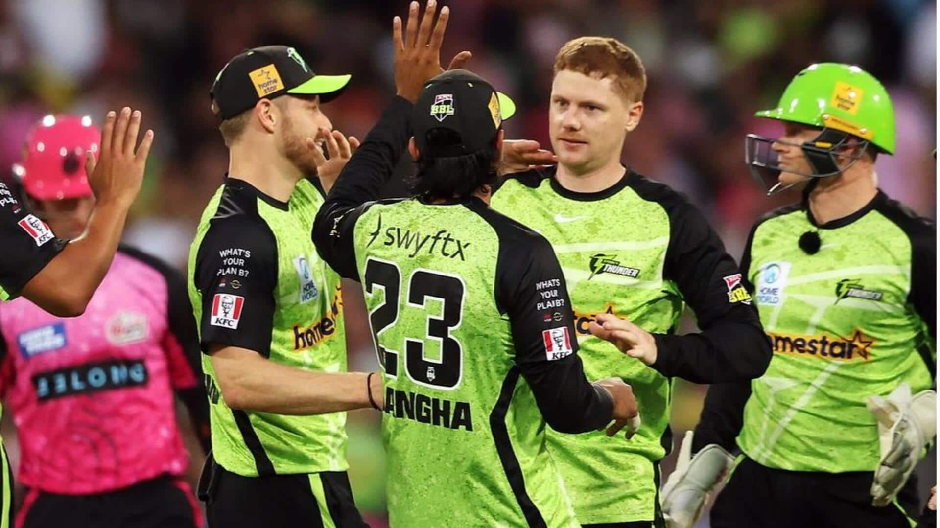 Sydney Thunder reach their 2nd final in Big Bash League