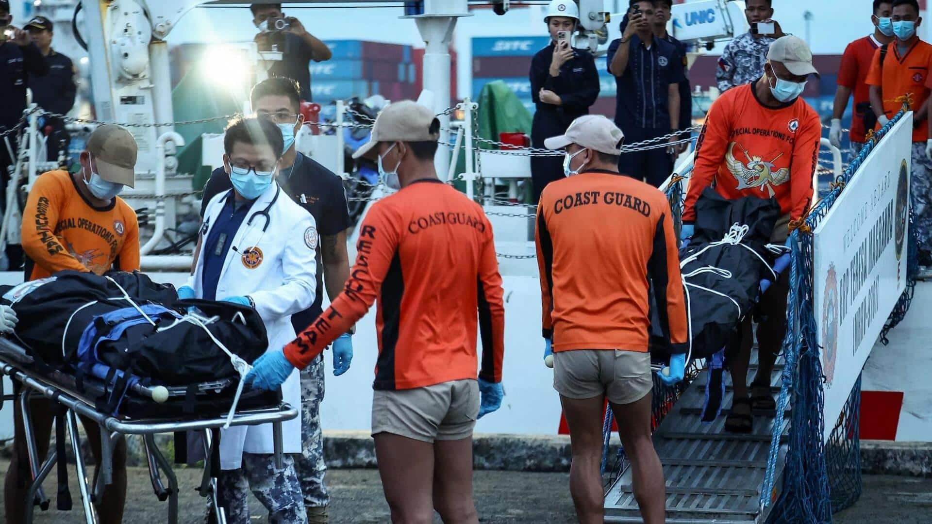 Ferry with over 350 people aboard sinks in southern Philippines