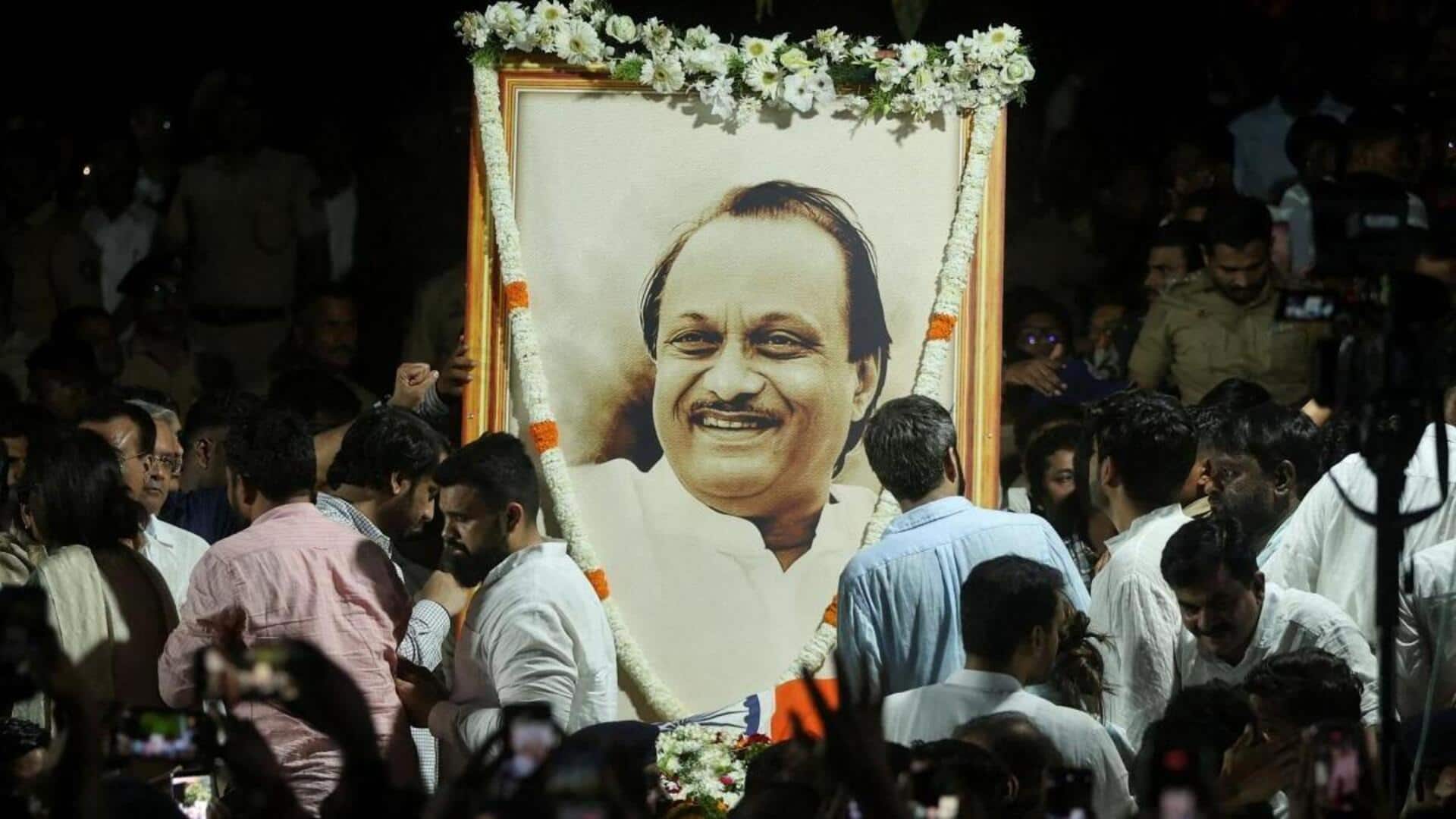 Ajit Pawar's funeral today; thousands of supporters gather in Baramati 