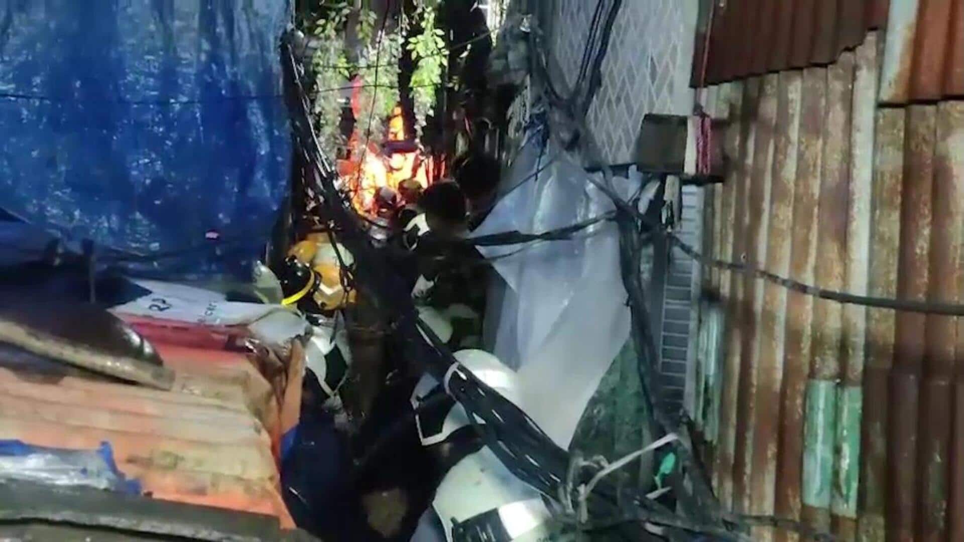 2 killed, several feared trapped after landslide in Mumbai's Ghatkopar