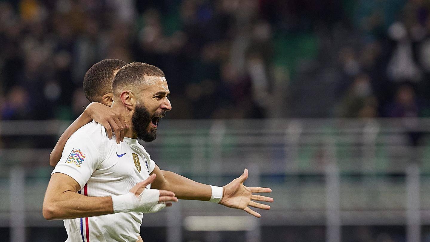 Benzema shines for France once again Benzema shines for France once again