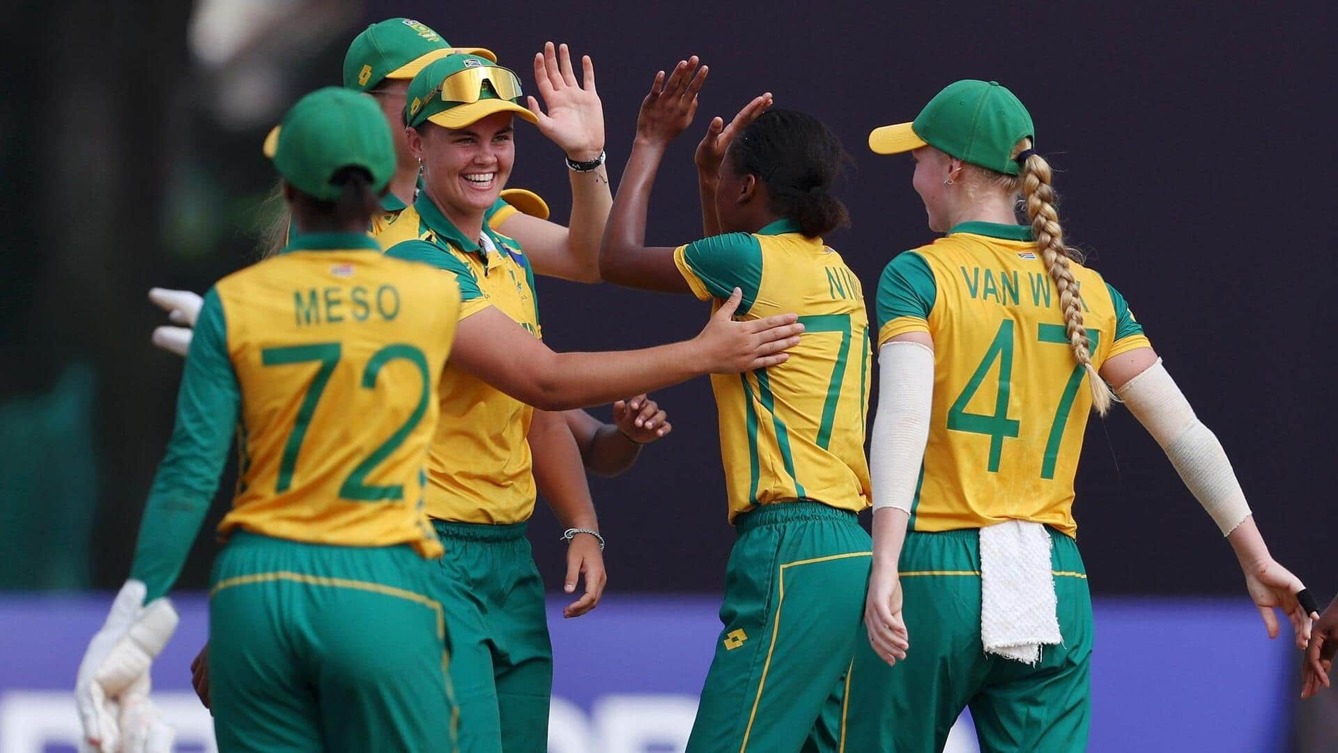 Women's U19 T20 WC: SA script history with final berth