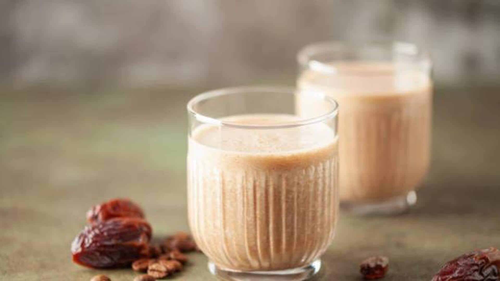 Skip breakfast stress with this almond and date shake