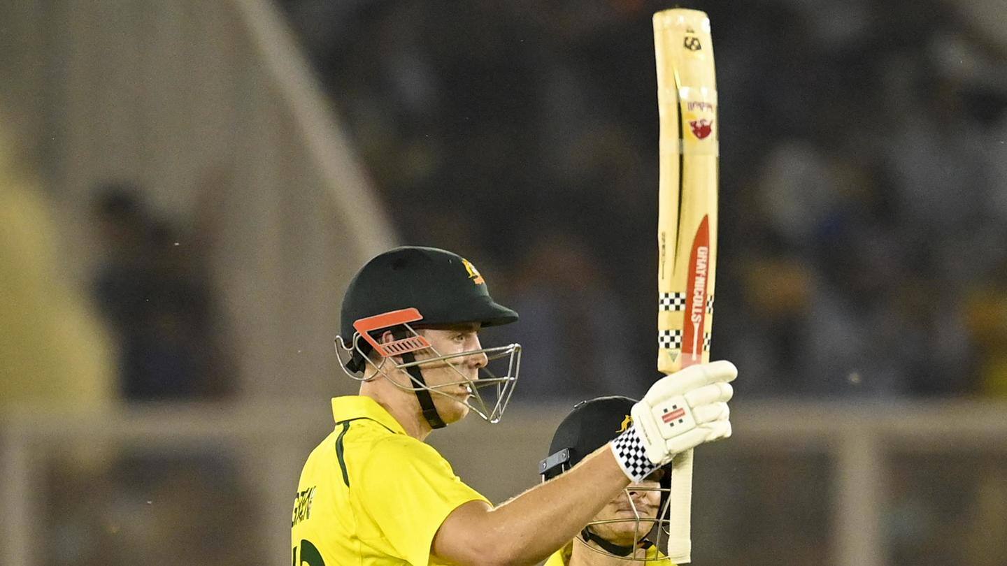 Australia's Cameron Green slams fastest T20I fifty against India