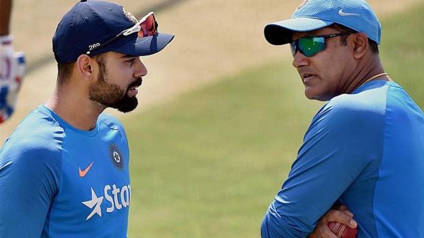 Kumble stepped down as head coach in 2017 Kumble stepped down as head coach in 2017