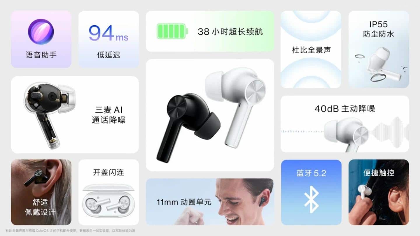 OnePlus Buds Z2 costs CNY 499 (around Rs. 5,800) OnePlus Buds Z2 costs CNY 499 (around Rs. 5,800)