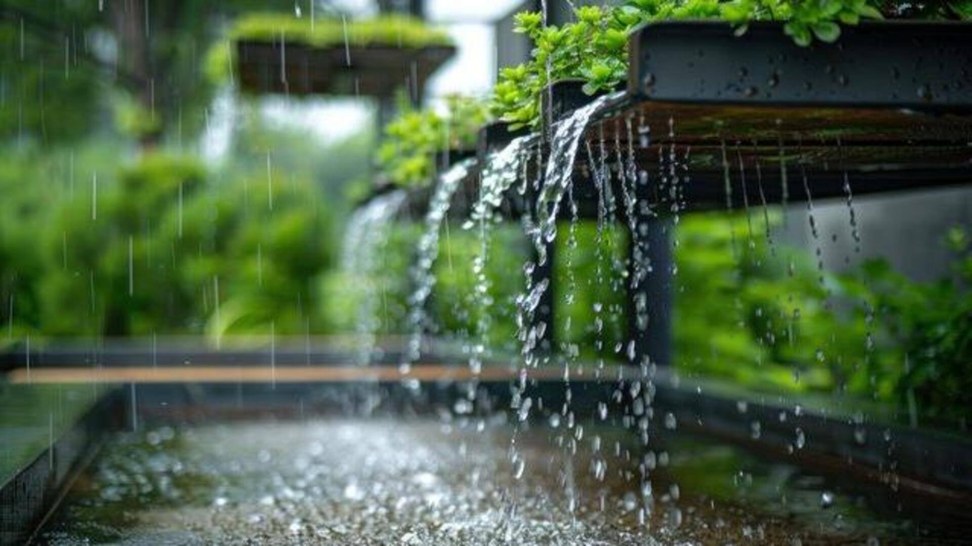 How to collect rainwater for plant care