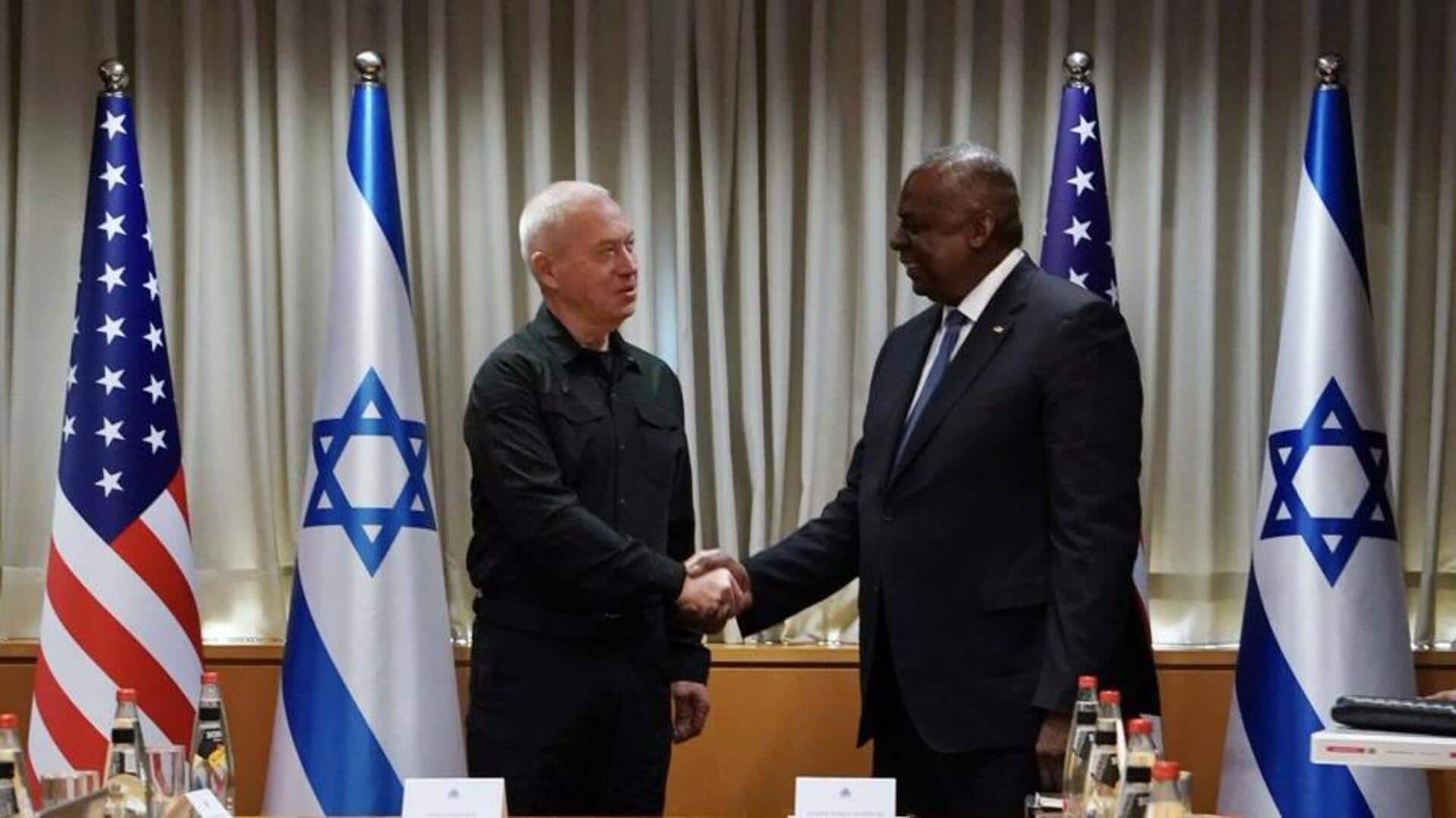 US defense chief lands in Israel to discuss Gaza war