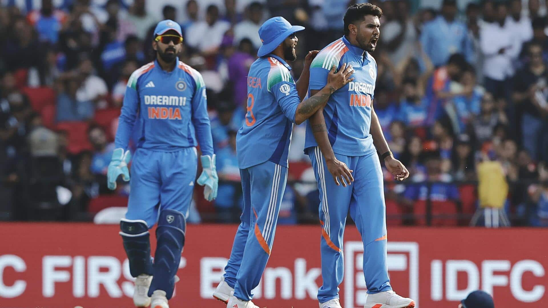 Nagpur ODI: India bowl out England (248); Rana, Jadeja shine