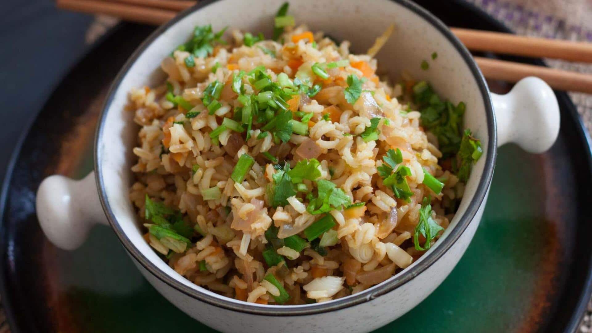 How to use coriander in fried rice recipes