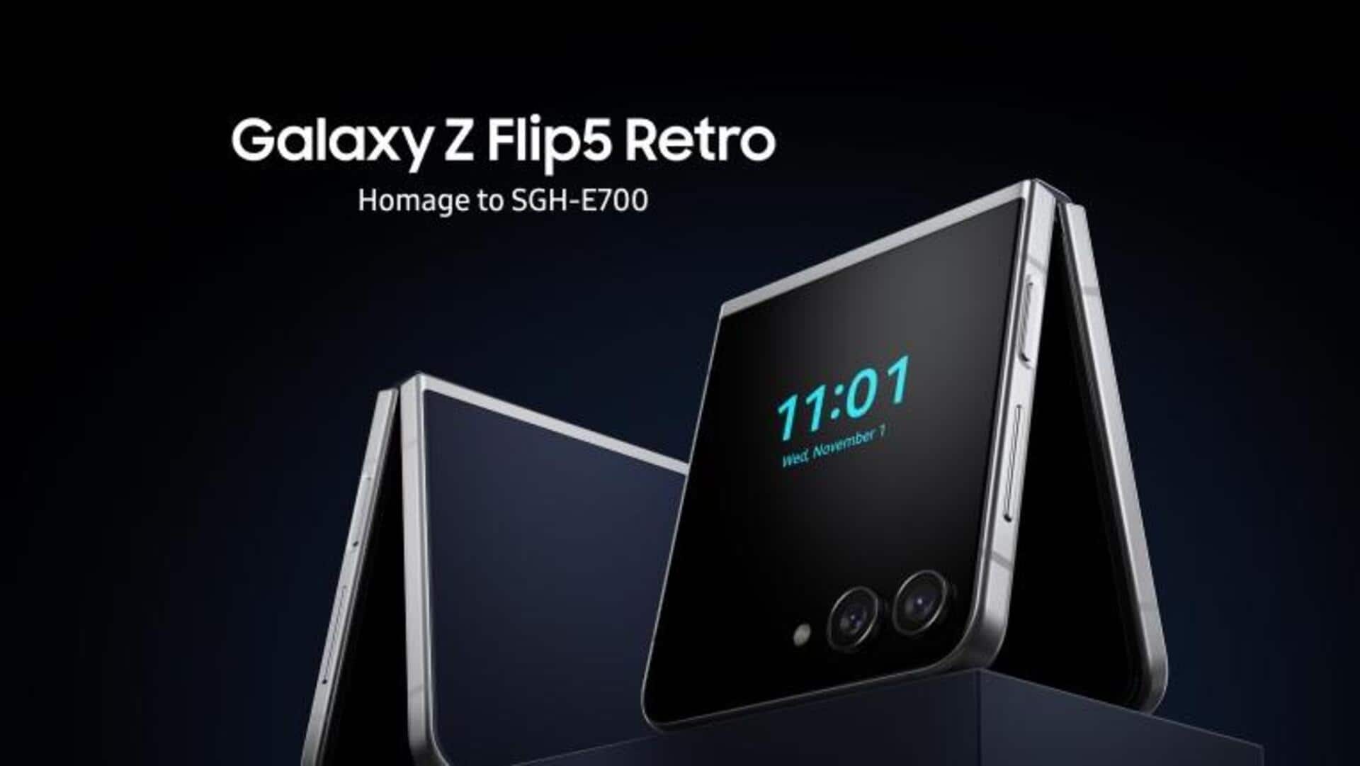 Samsung unveils Galaxy Z Flip5 Retro limited edition phone