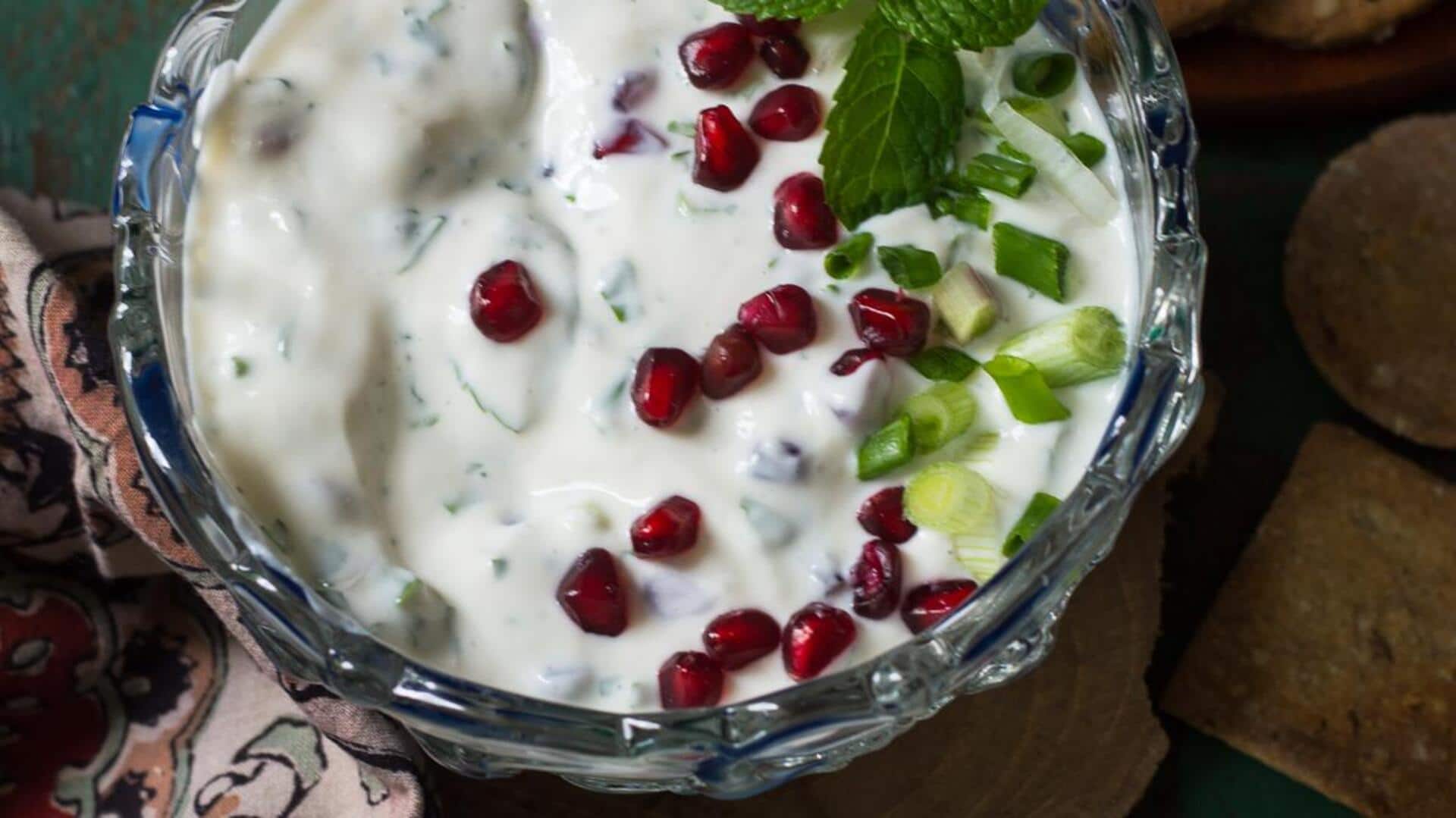 Pomegranate seeds + hung curd: 5 delicious dips