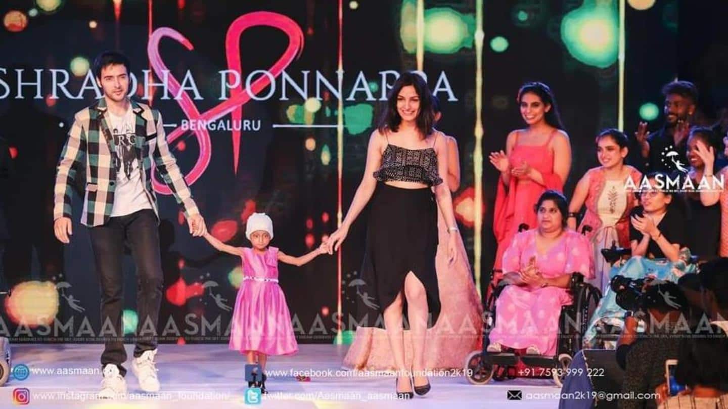 Kovid Mittal walks the ramp with specially-abled children