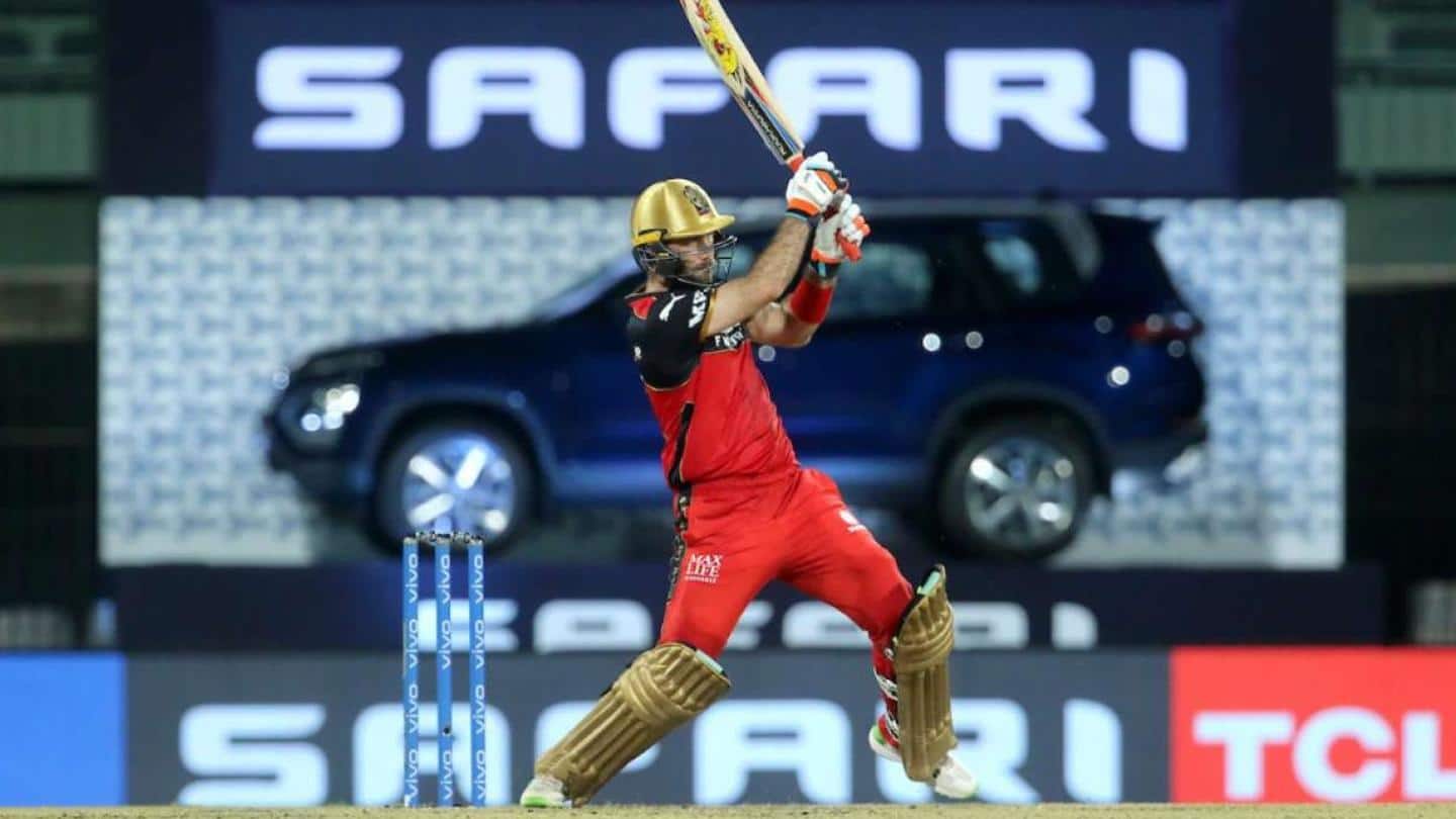 Maxwell completes 500 runs in IPL 2021 Maxwell completes 500 runs in IPL 2021