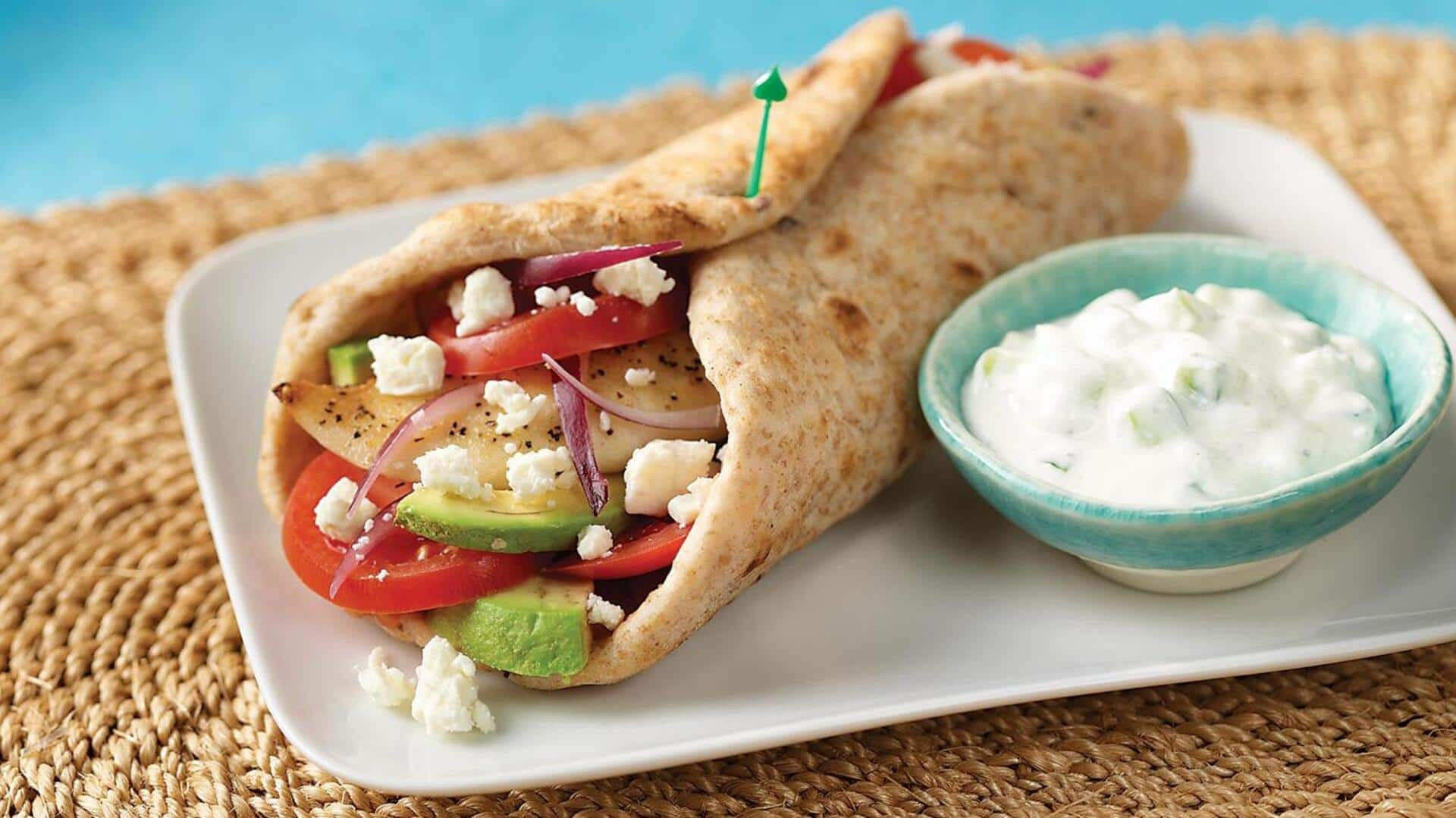 Try this Greek cucumber gyros recipe at home