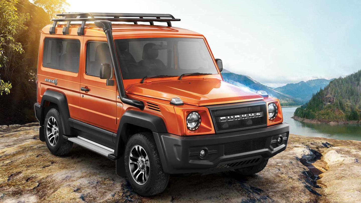 The Gurkha has a snorkel and roof carrier The Gurkha has a snorkel and roof carrier