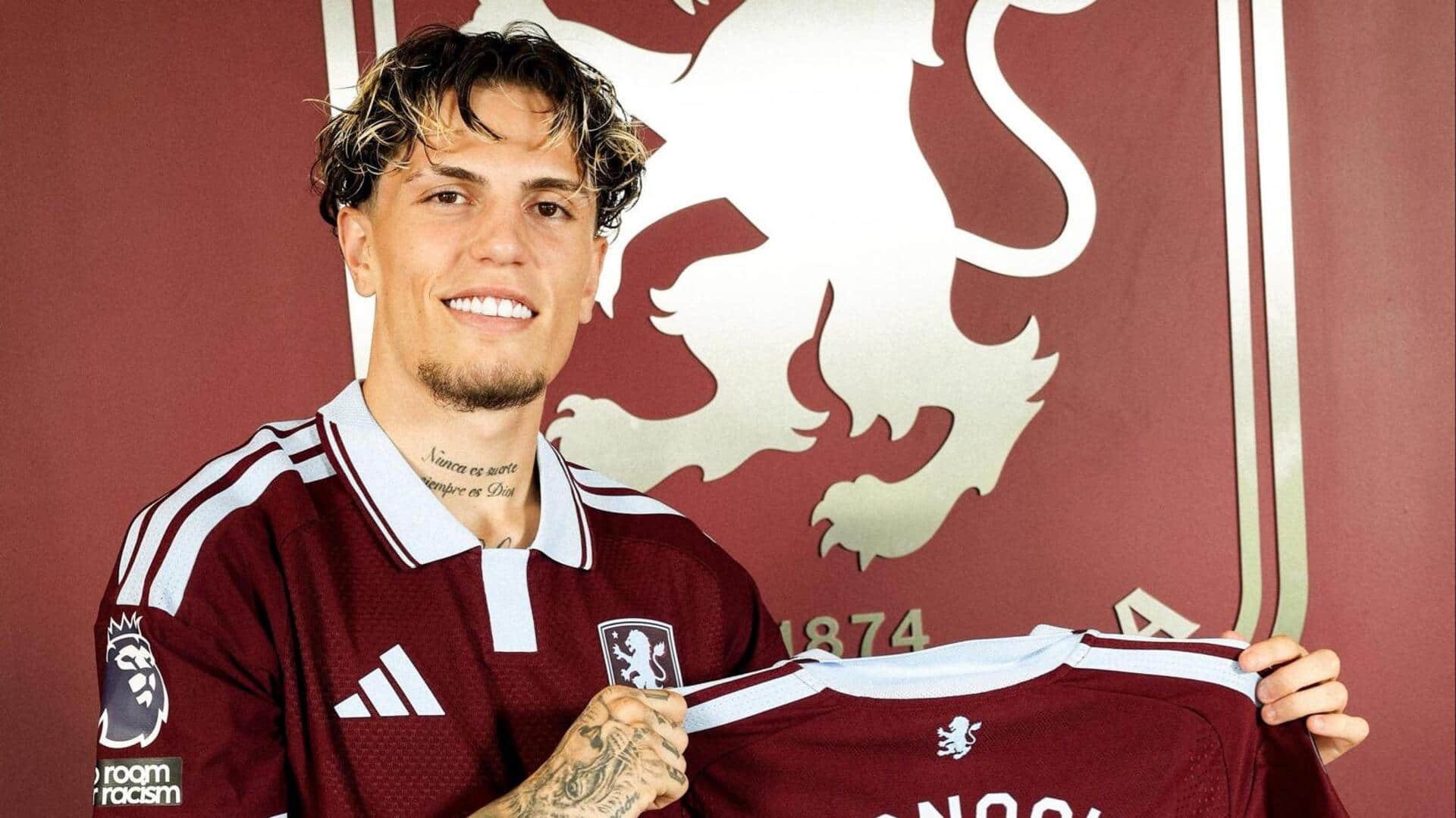 Aston Villa sign Chelsea winger Alejandro Garnacho on loan
