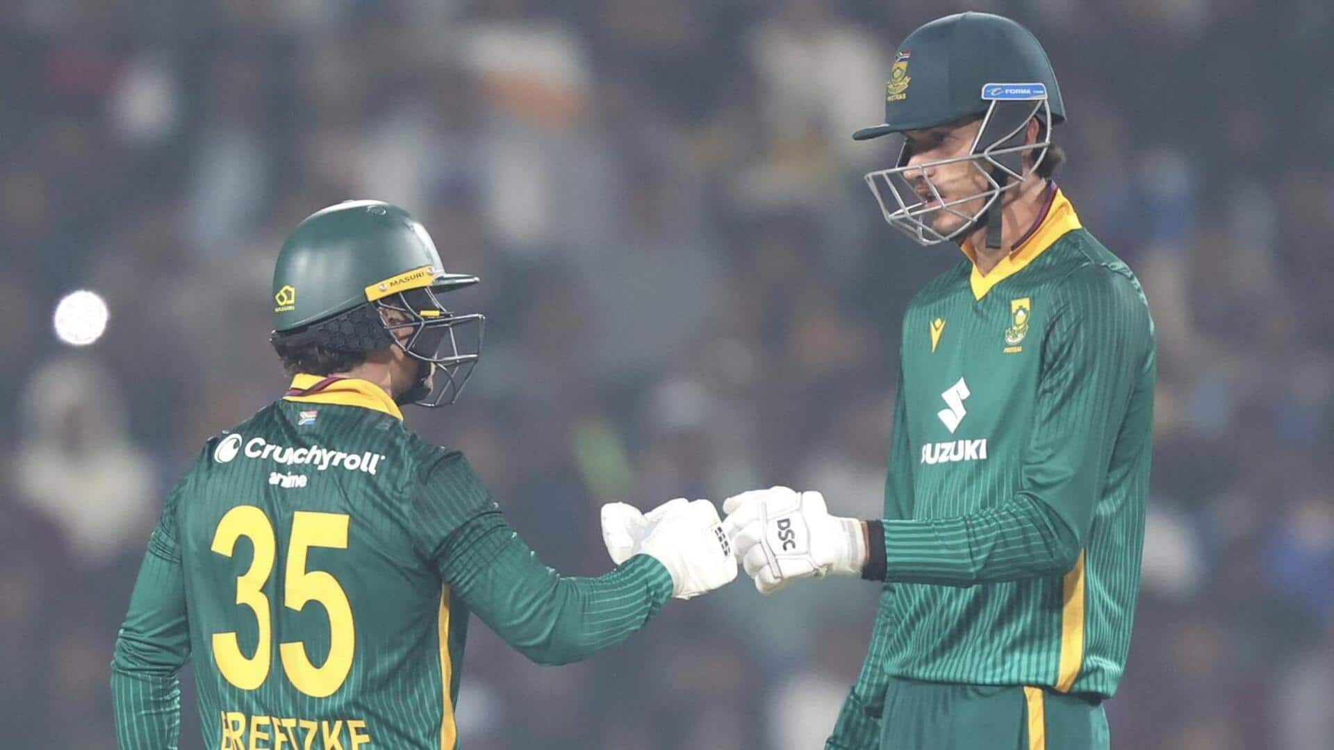 1st ODI, Breetzke and Jansen hit half-centuries versus India: Stats