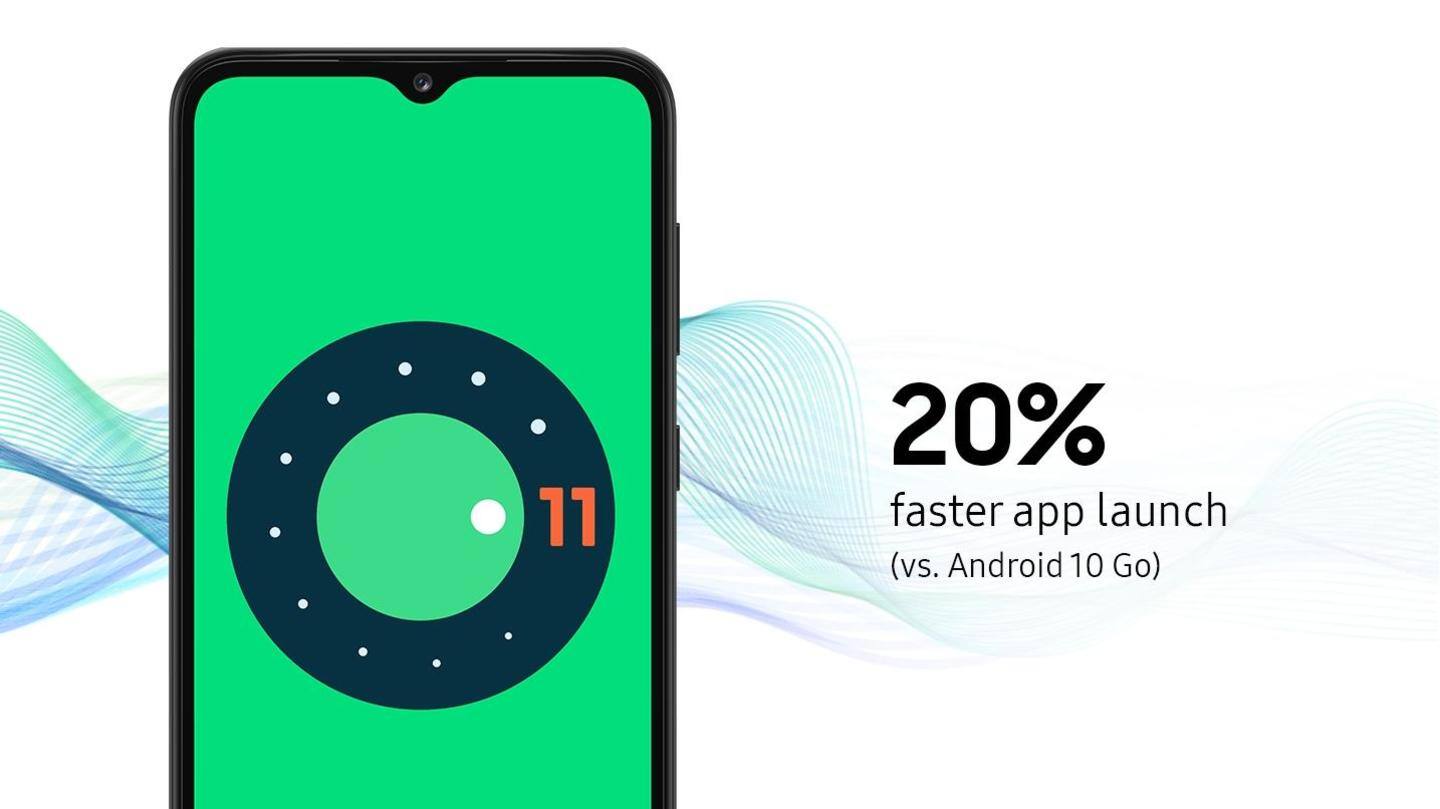 It runs on Android 11 (Go Edition) It runs on Android 11 (Go Edition)