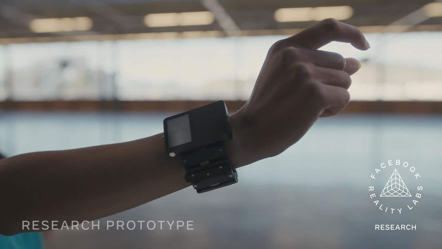 Facebook demonstrates new wrist-worn prototype for interacting with AR systems