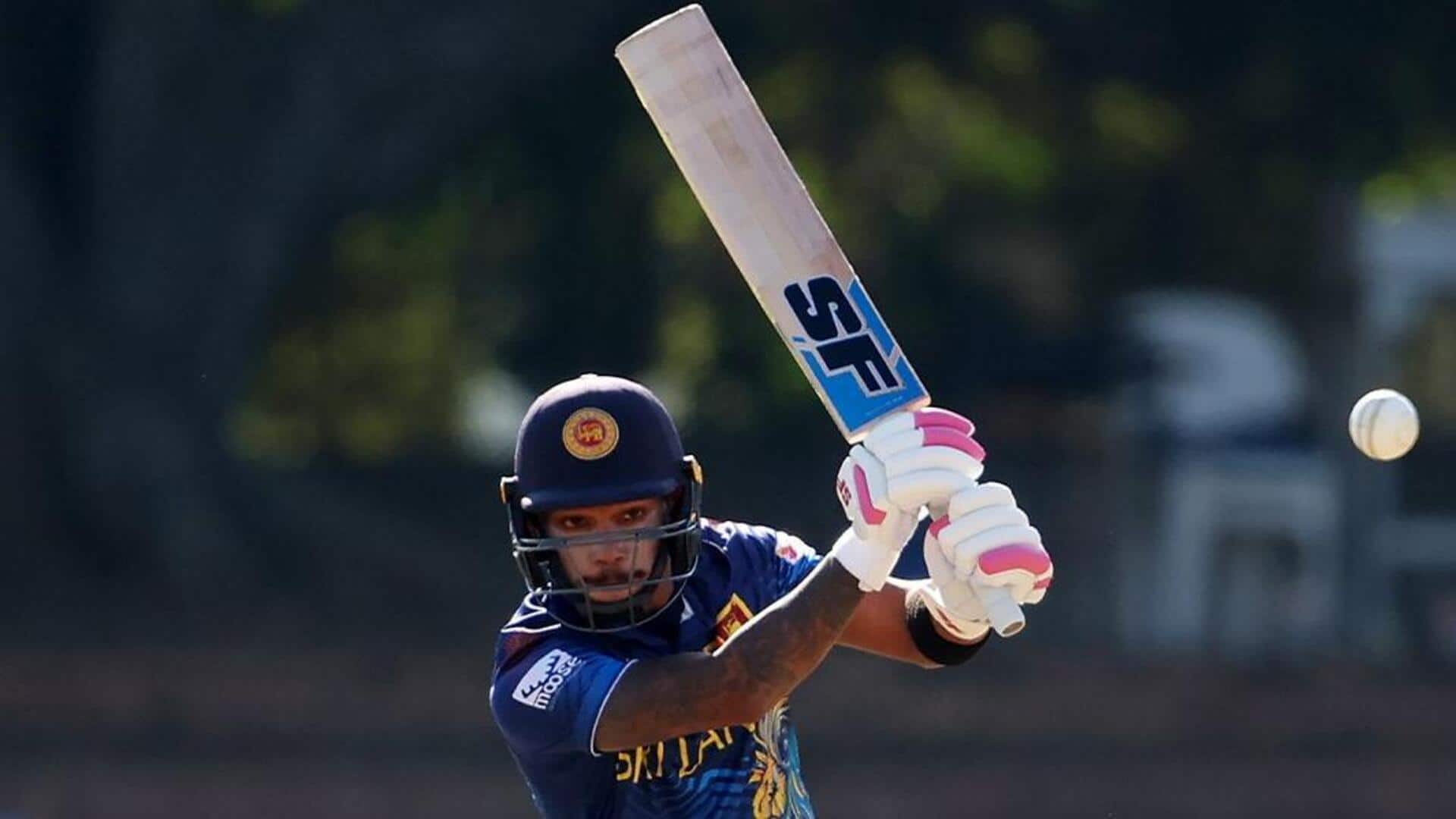 Pathum Nissanka retires hurt after registering his 10th T20I fifty