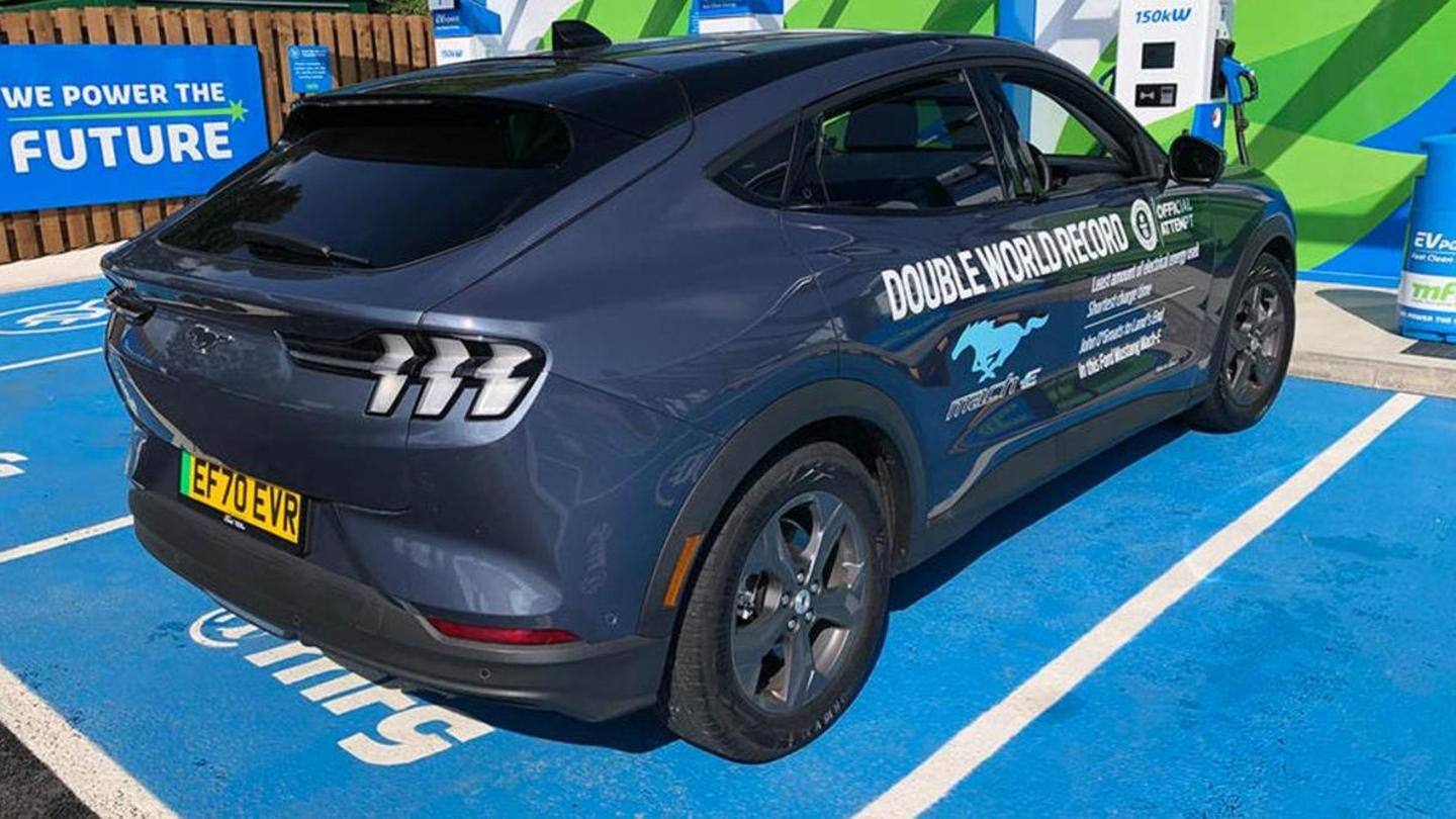 The record-setting car packed a 99kWh battery The record-setting car packed a 99kWh battery