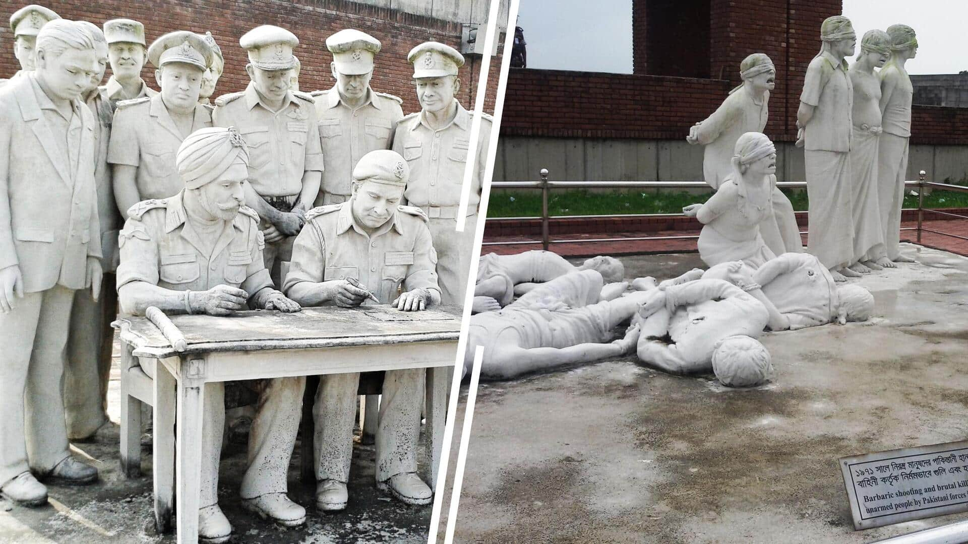 Bangladesh: Statue depicting Pakistan's 1971 surrender vandalized