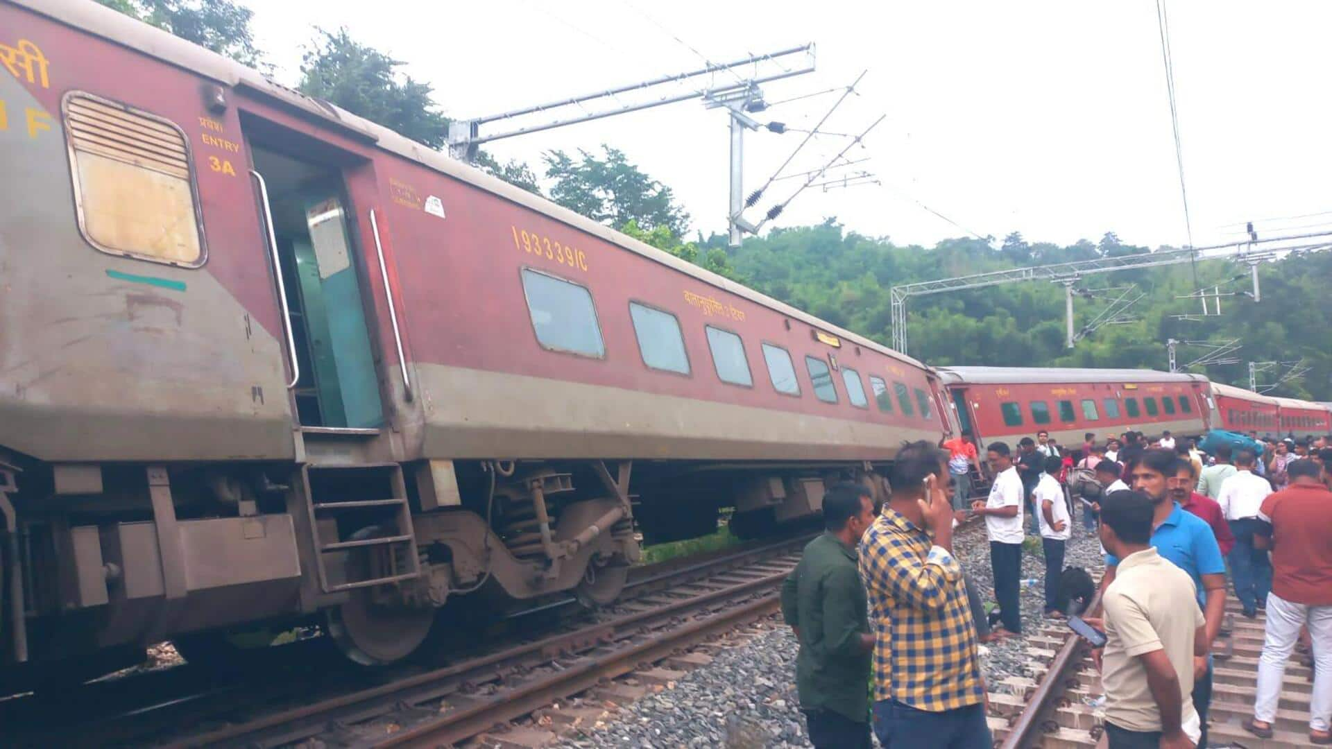 8 coaches of Agartala-Lokmanya Tilak Express derails in Assam