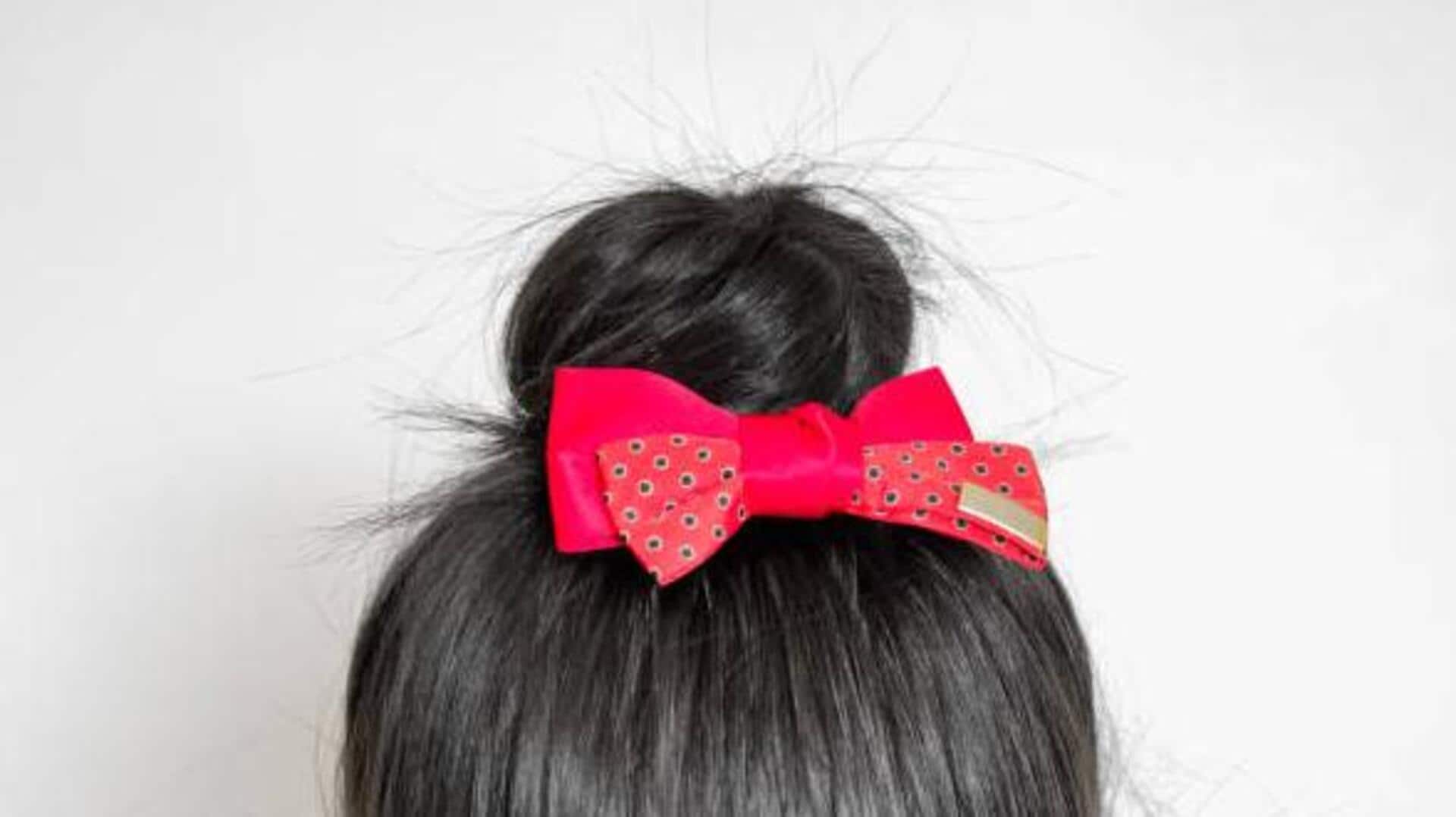 Looking for a chic hairstyle? Try the bow bun Looking for a chic hairstyle? Try the bow bun