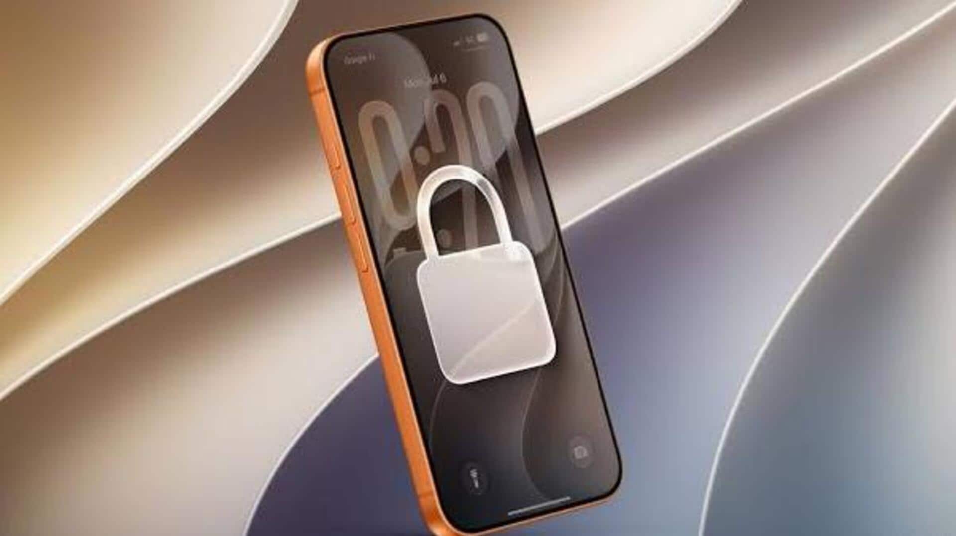 Apple's iPhone may soon lock itself if snatched