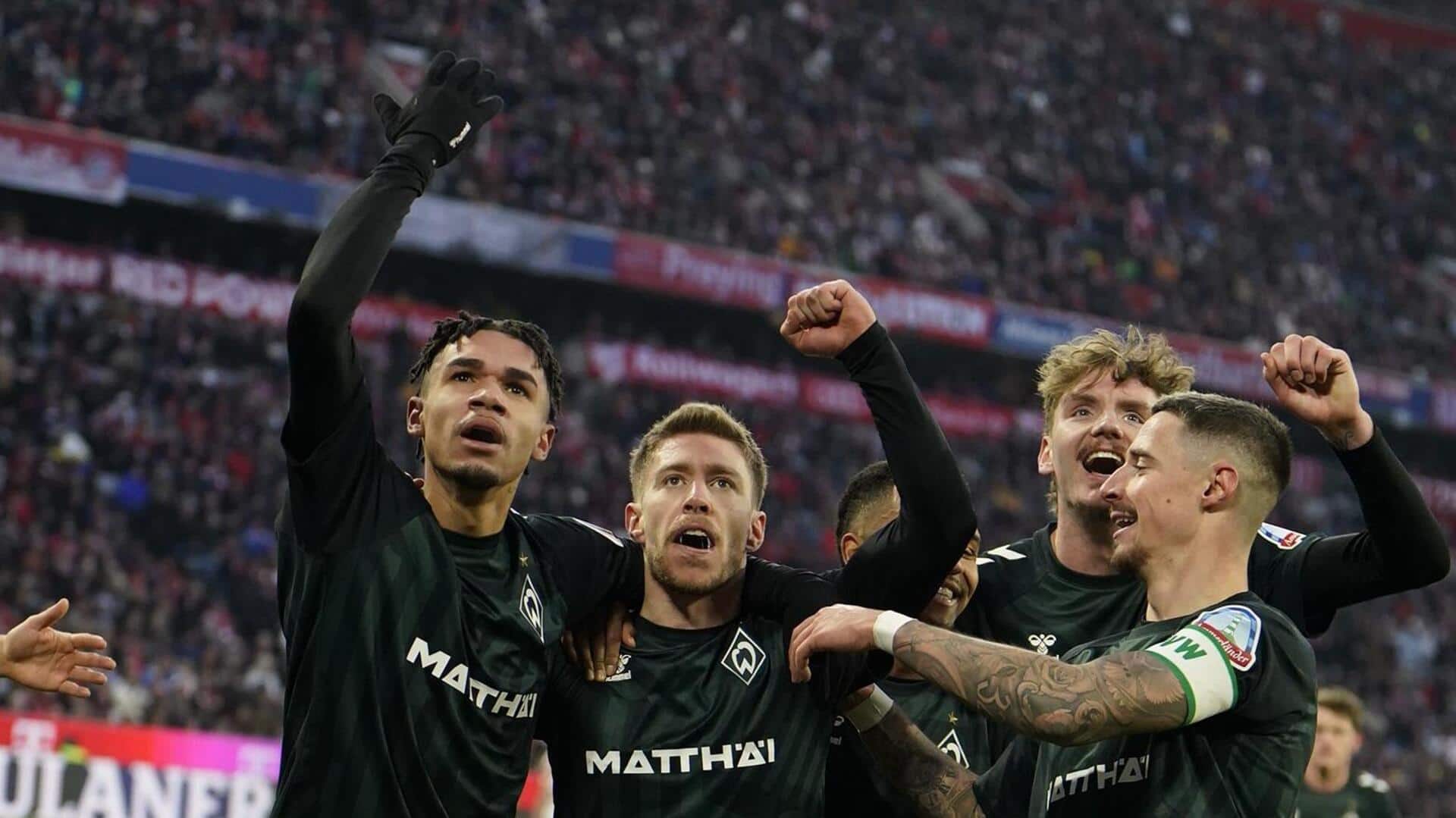 Werder Bremen stun Bayern Munich in Bundesliga: Key stats