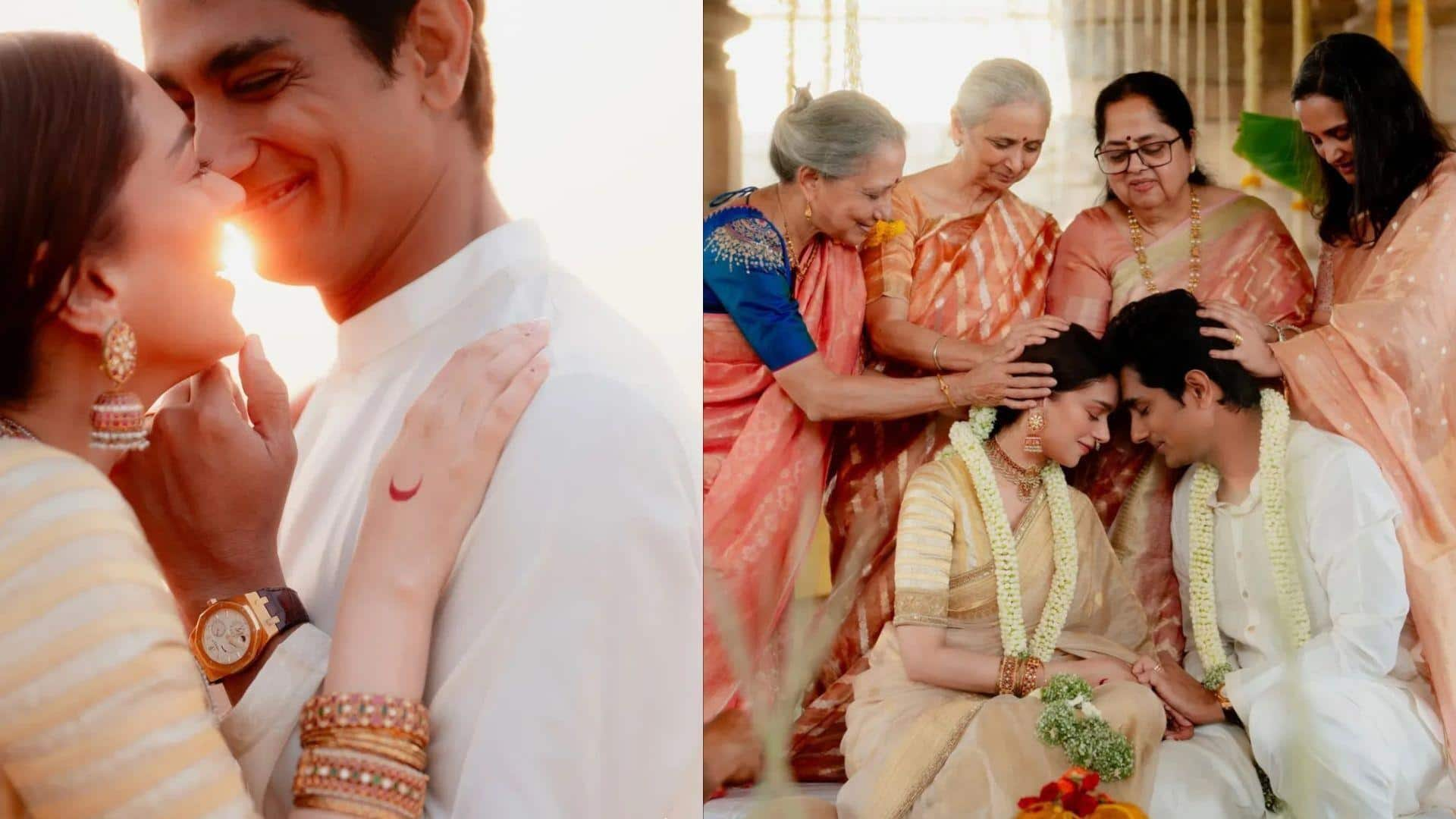 Aditi Rao Hydari marries Siddharth in secret ceremony! See pics 