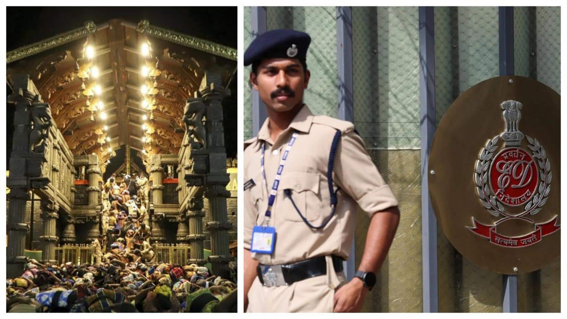 Sabarimala gold case: ED raids 21 locations in 3 states 