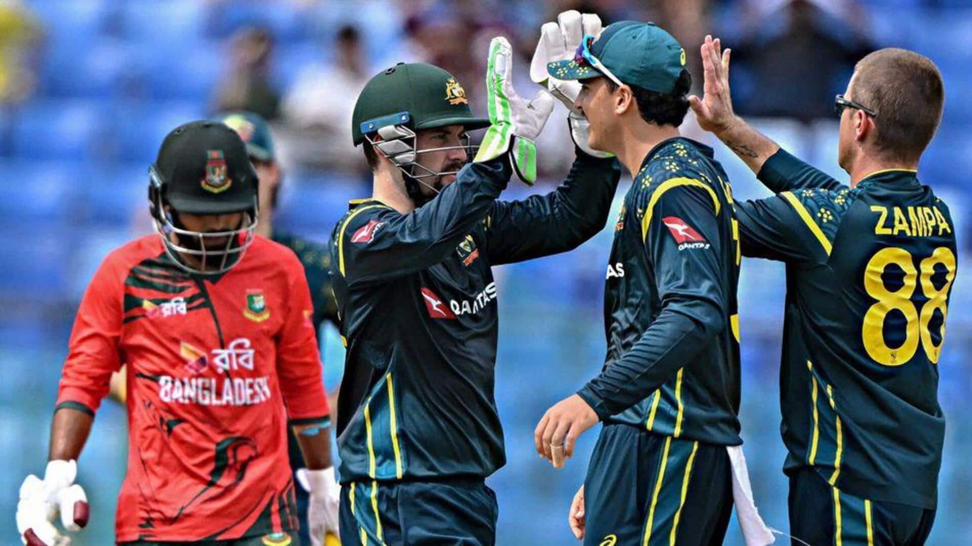 Australia beat Bangladesh in 2nd T20I to seal series 