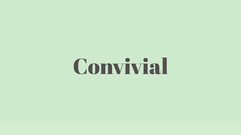 Word of the Day: Convivial