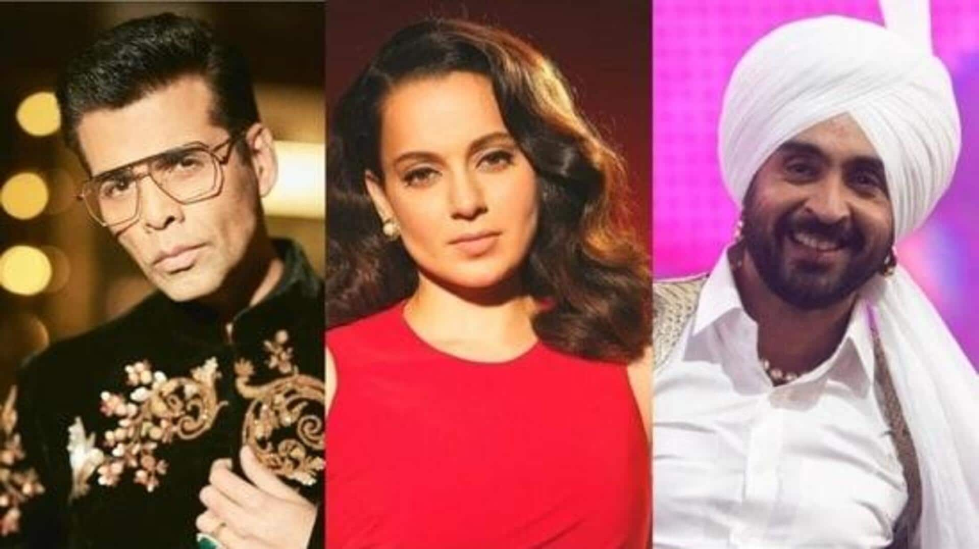 'I'm in peace with them': Kangana on reconciliation with KJo-Diljit