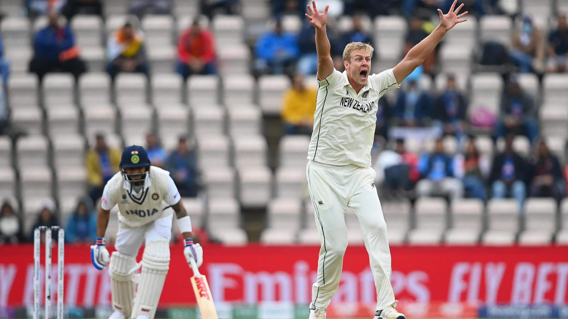 Kyle Jamieson ruled out of England ODIs with side stiffness Kyle Jamieson ruled out of England ODIs with side stiffness