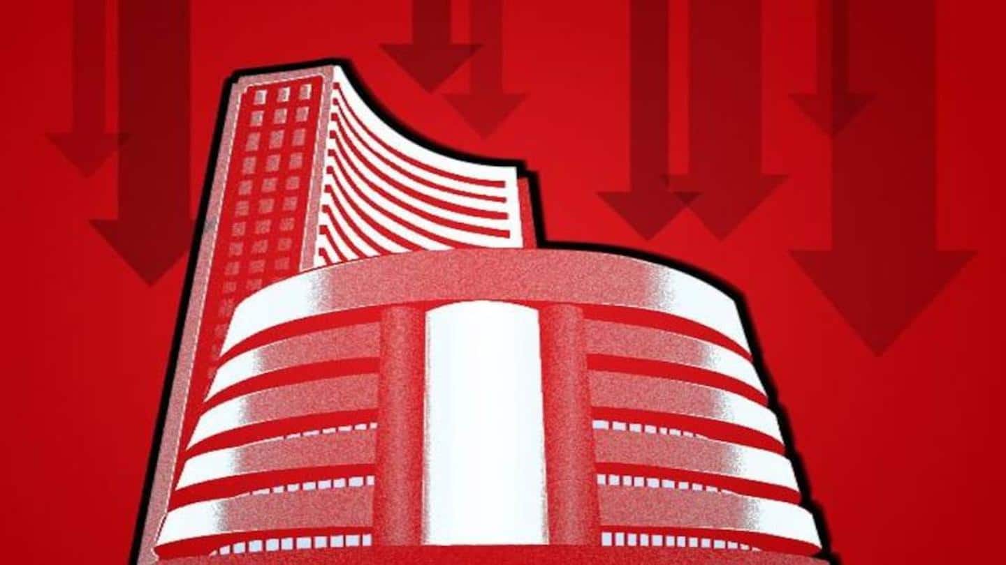 Sensex slips over 300 points, Nifty barely holds 16,000 mark