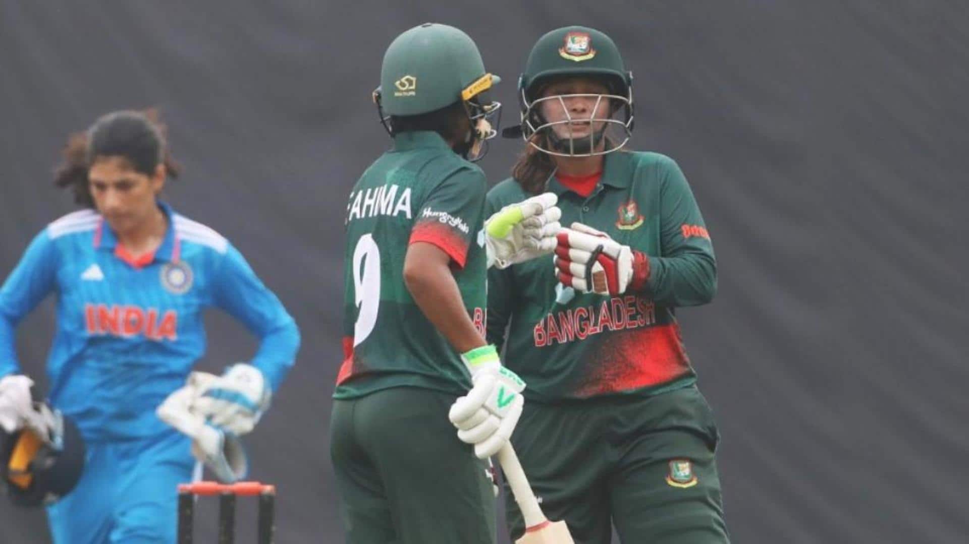 Bangladesh claim first-ever Women's ODI win against India: Stats