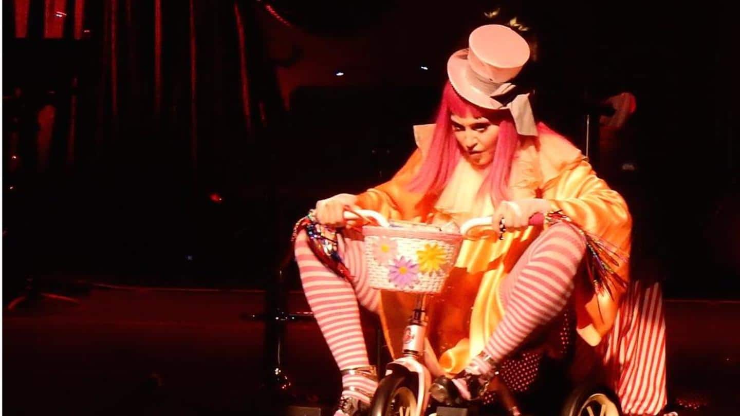 When she dressed up as a sad clown in Australia When she dressed up as a sad clown in Australia