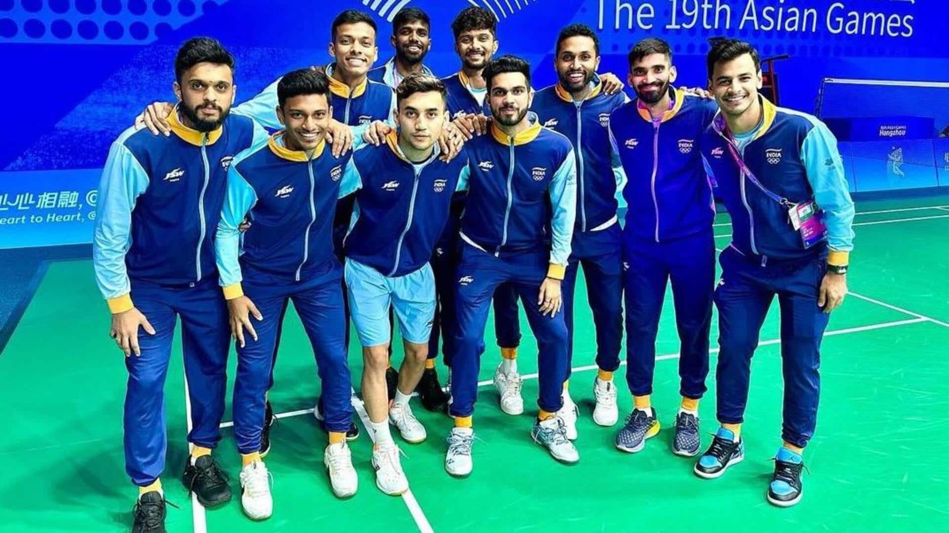 Asian Games: Indian men's badminton team strikes first-ever silver medal