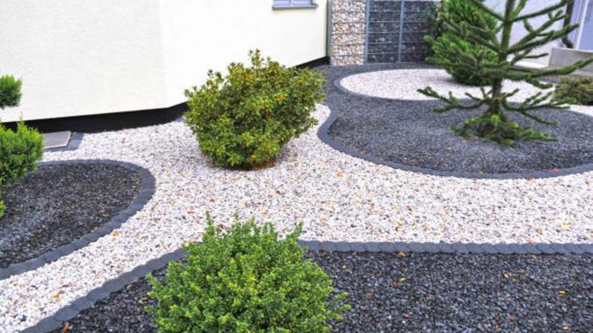 How to use stones for outdoor decor