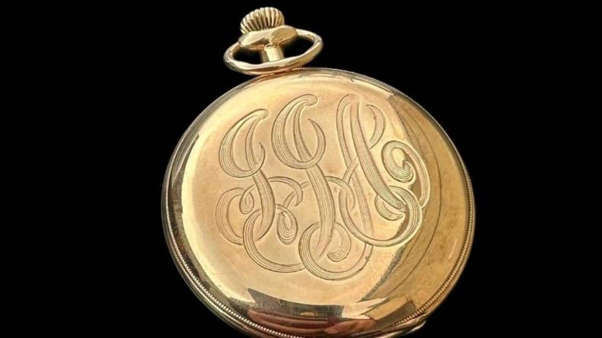 Gold pocket watch of Titanic's wealthiest passenger sold for $1.2M